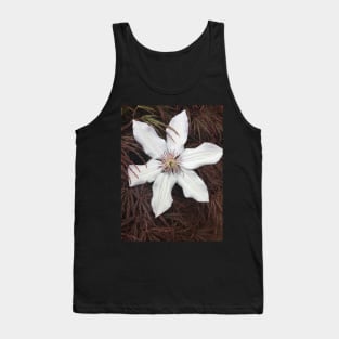 White passion flower Tank Top